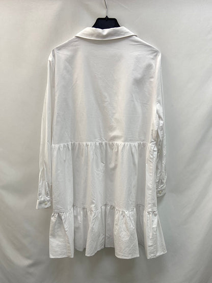 ZARA. vestido camisero T.L