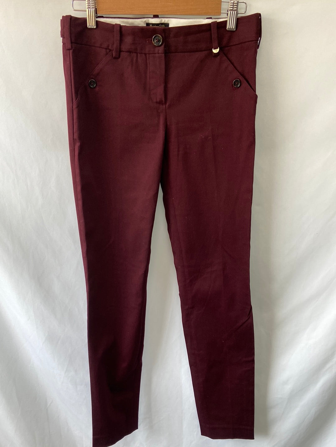 MASSIMO DUTTI. Burgundy dress pants S.36