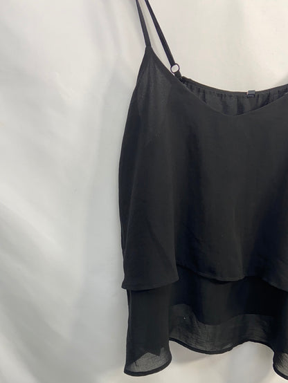 BERSHKA. Black strappy top TL
