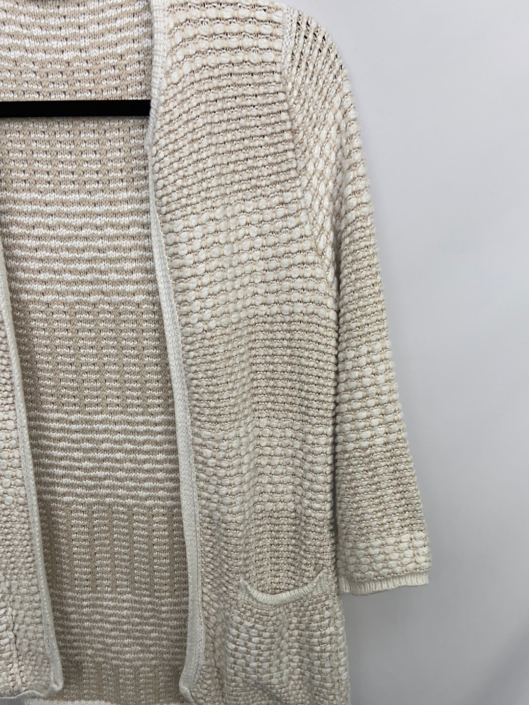 MANGO.Cardigan punto beige T.s