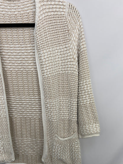 MANGO.Cardigan punto beige T.s