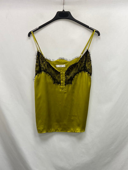 MANGO.Top lencero satinado T.S