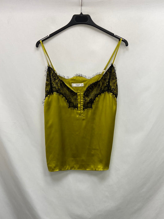 MANGO.Top lencero satinado T.S