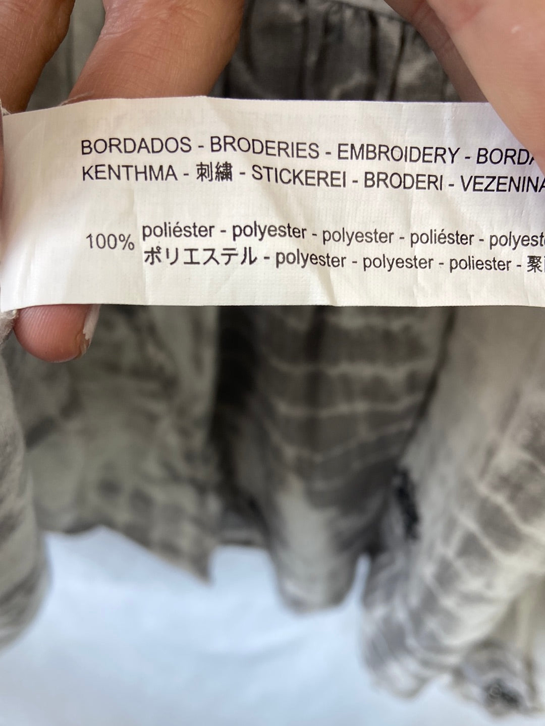 ZARA.Top tie dye abalorios T.M (Tara)