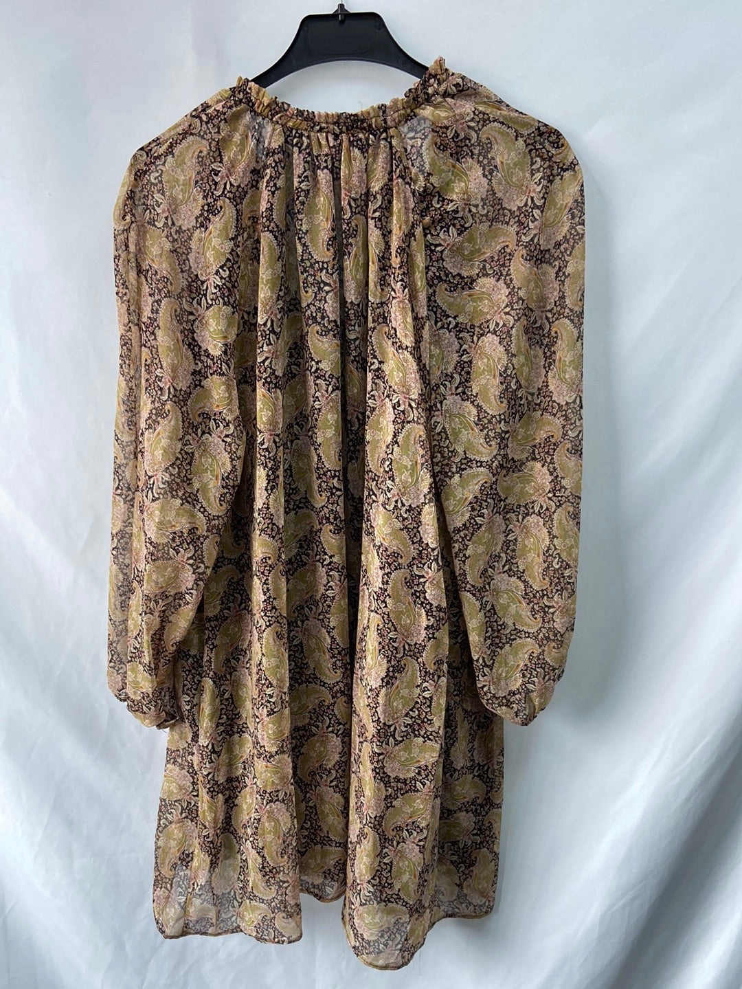 ZARA.Vestido hippie-chic amebas T.XS