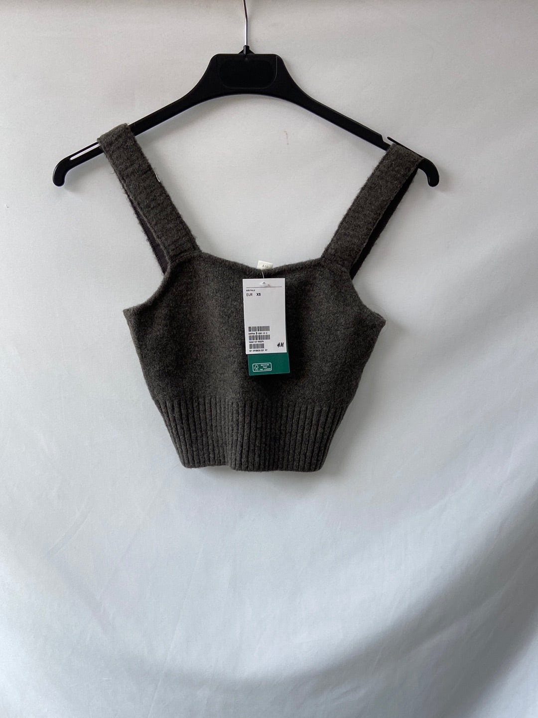 H&M.Croptop gris T.xs