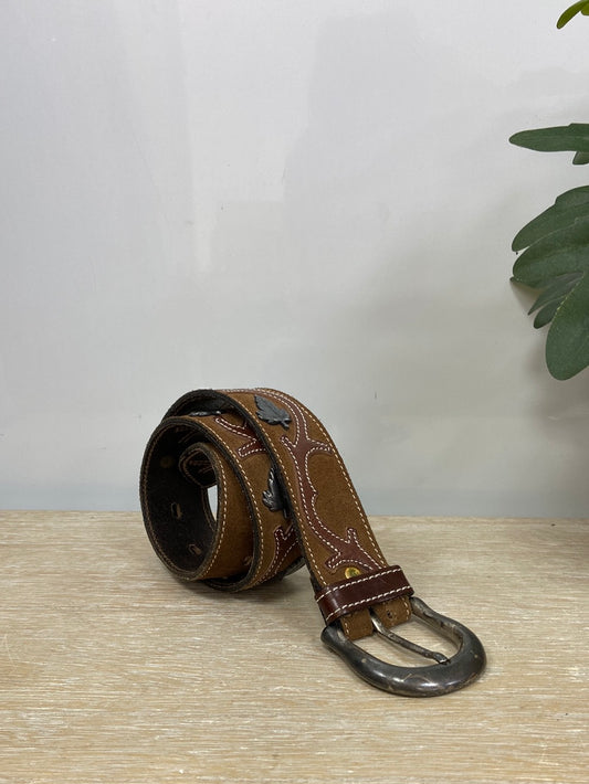 OTRAS.Cinturón piel vintage