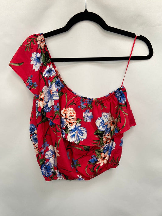 QED LONDON. Top asimétrico flores