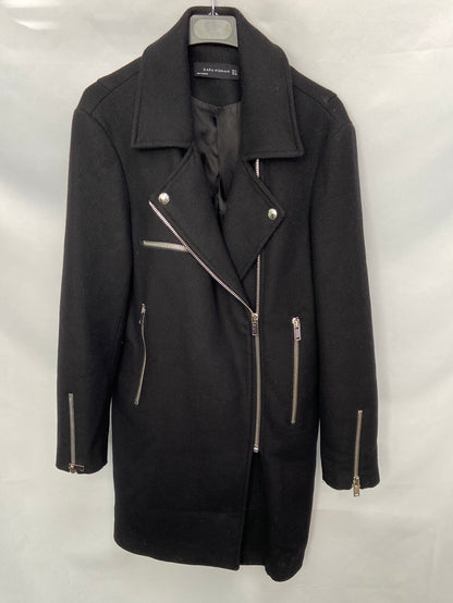 ZARA.Abrigo largo paño T.M