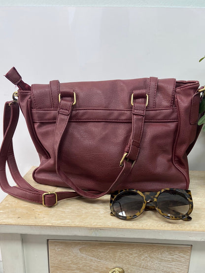 MISAKO Large burgundy bag