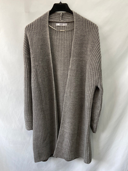 MANGO.Cardigan gris largo T.M