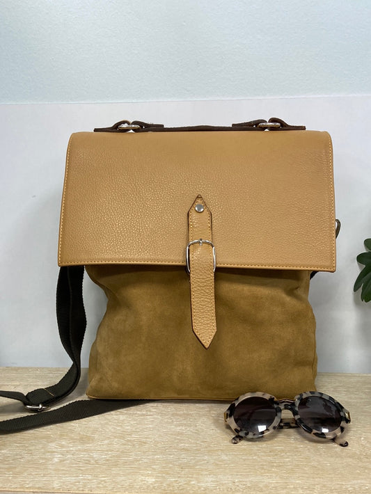 OTRAS.Bolso piel mostaza