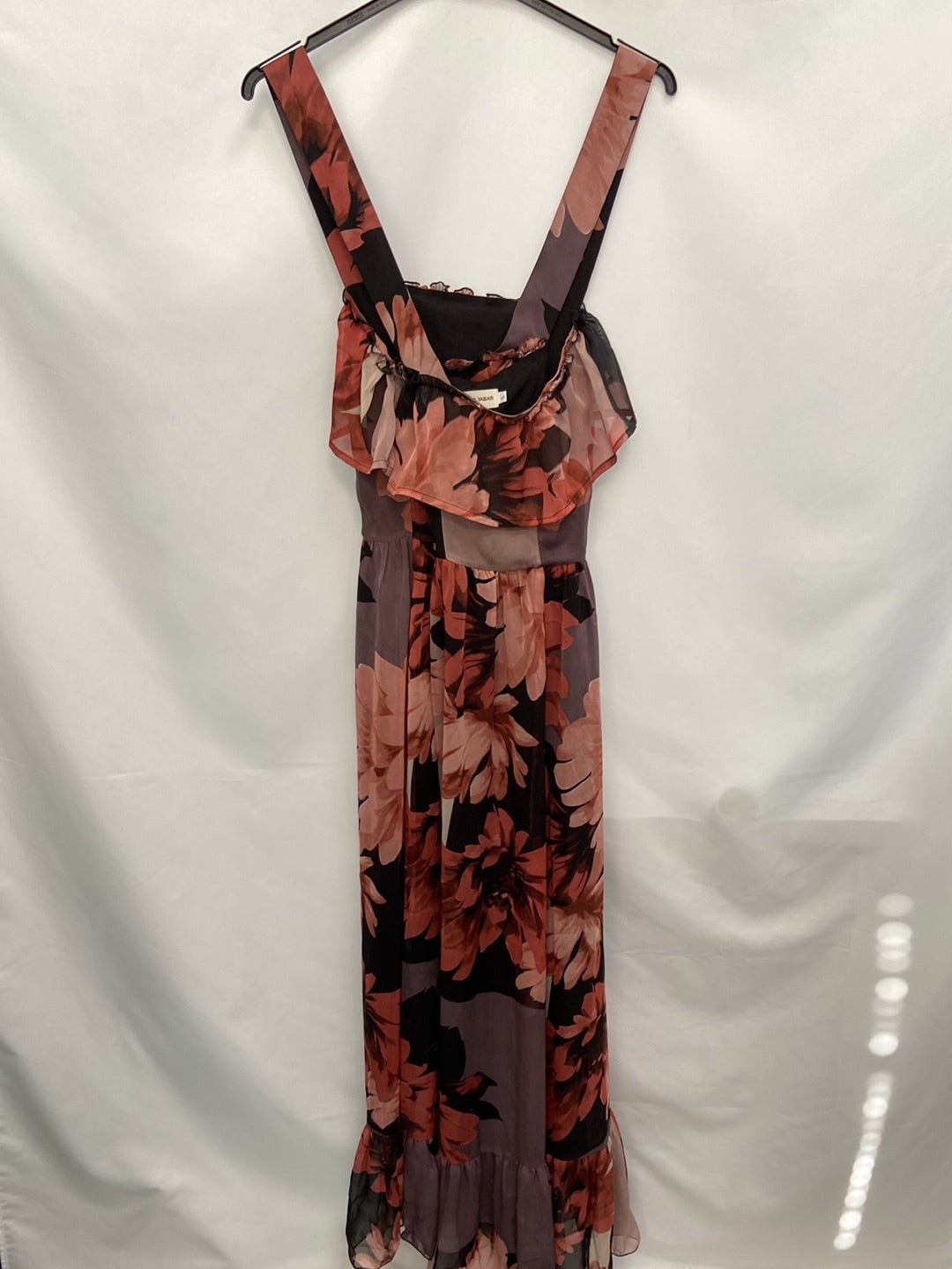 TERIA YABAR. Vestido tirantes flores