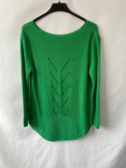 OTRAS.Jersey verde punto abierto T.M