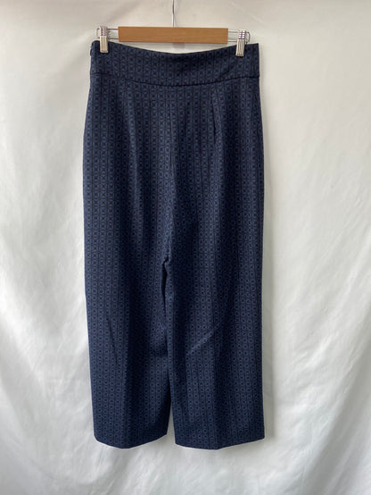 ZARA.Culottes azules y negros T.M