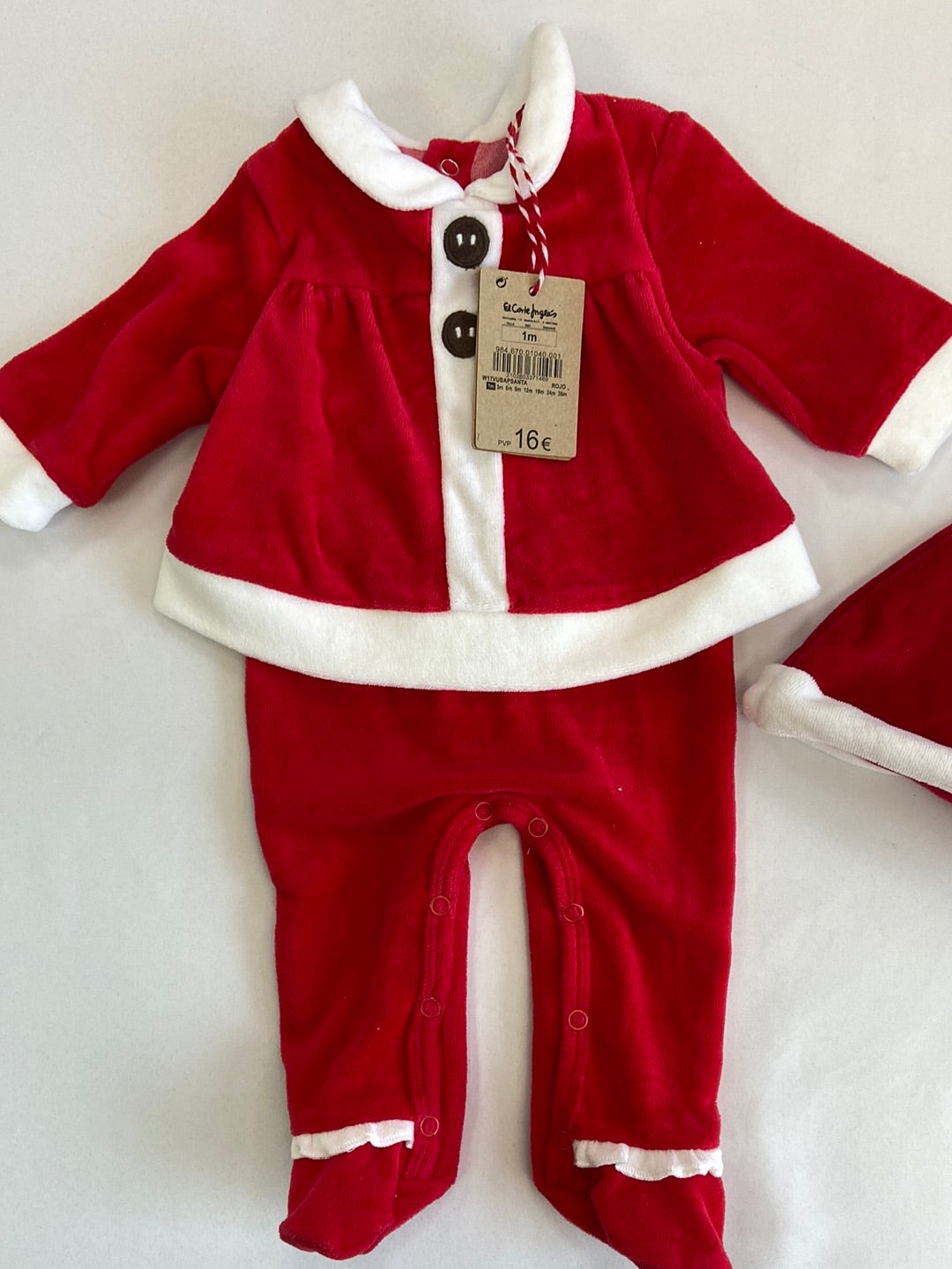 EL CORTE INGLÉS . Body papa noel T.1  mes