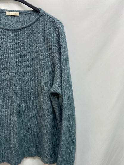 EMES. Heathered Blue Sweater Tu(m)