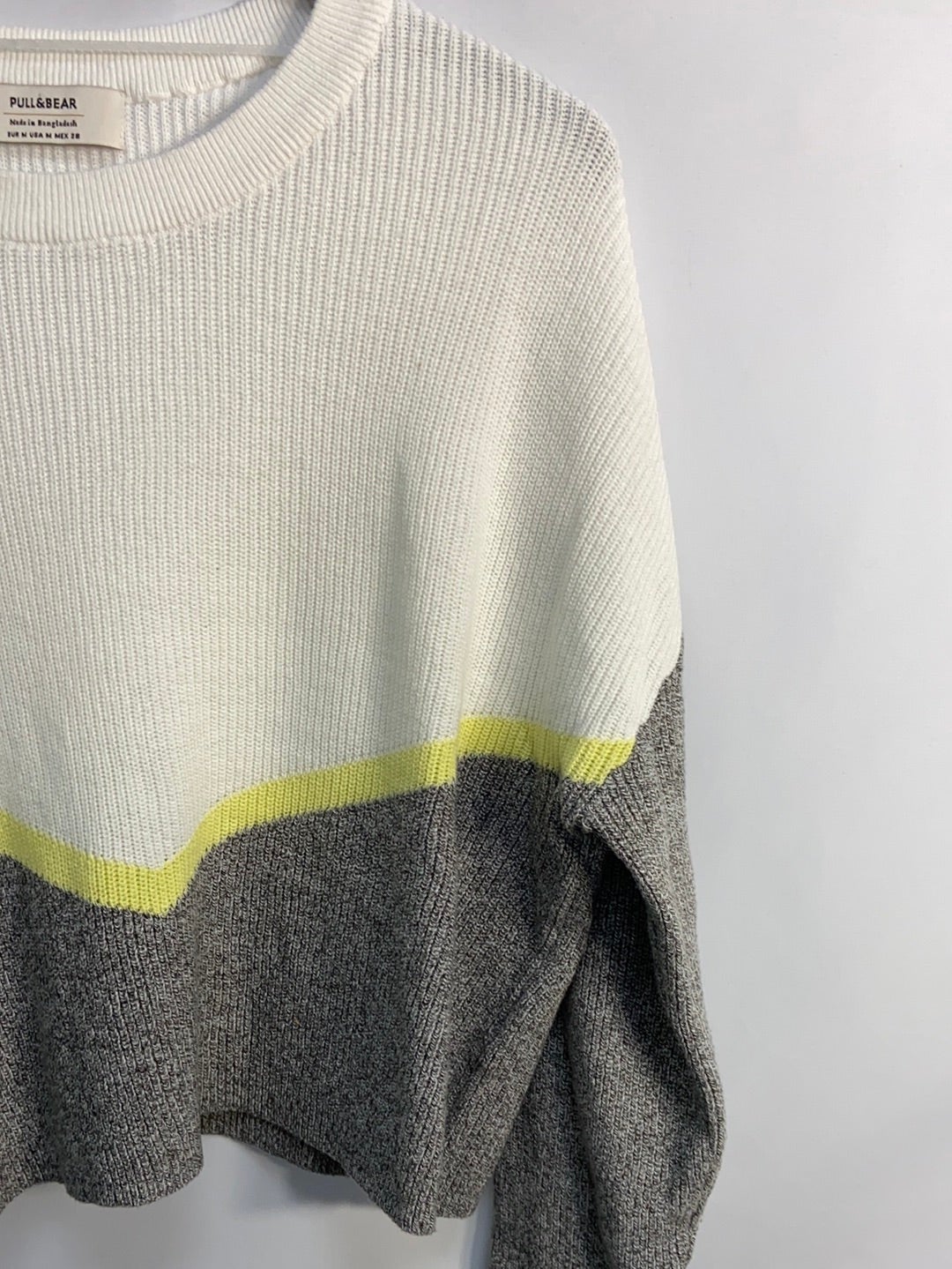 PULL&BEAR.Jersey punto crop T.M