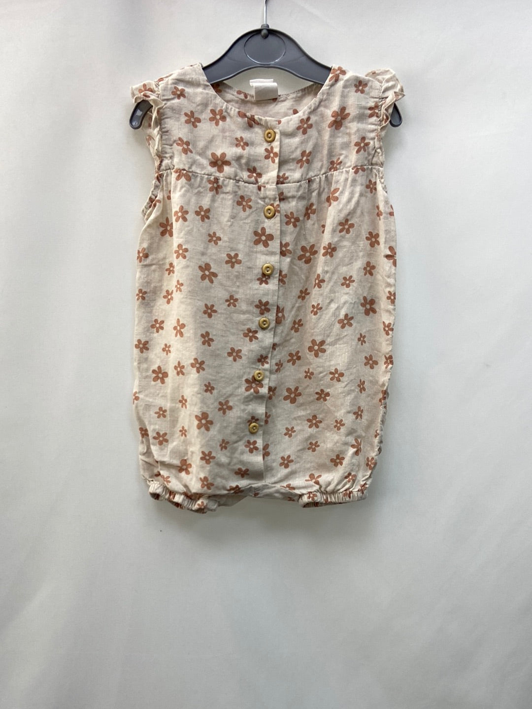 H&amp;M.Linen Dungarees 12-18 months