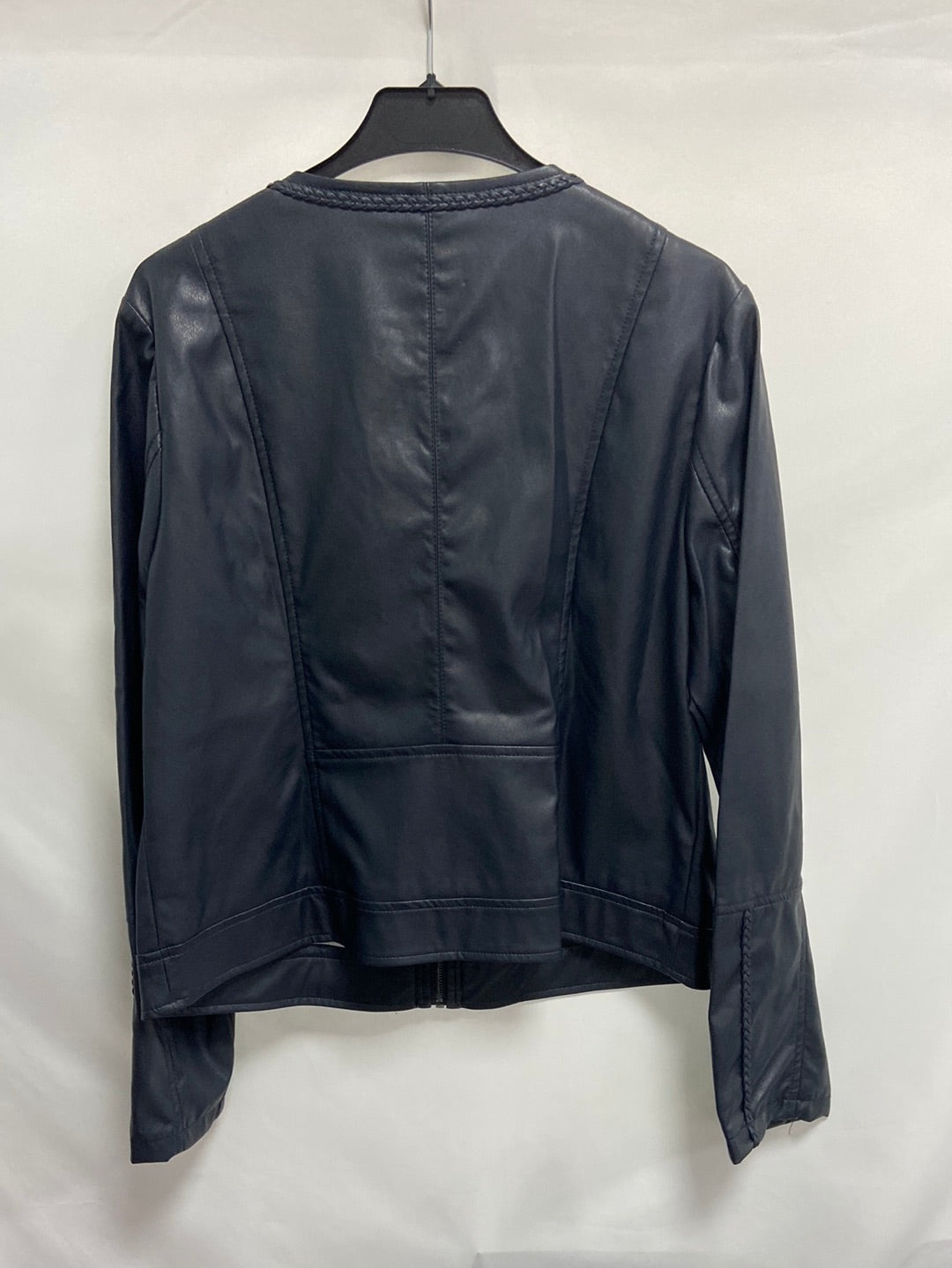 OPCIÓN CONCEPT.Chaqueta polipiel azul T.44(L)