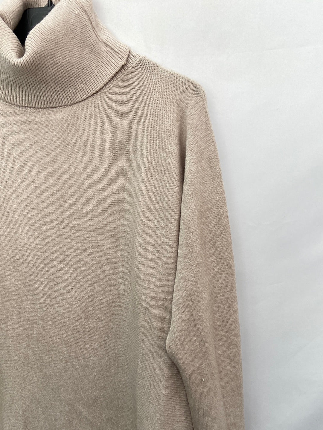 OTRAS.Jersey punto beige cuello vuelto TU(M)