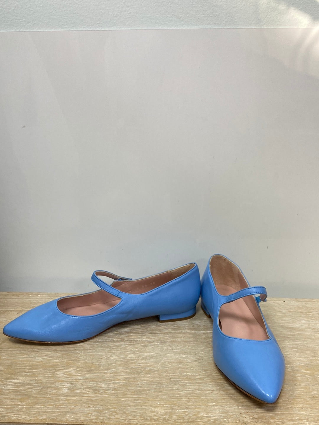 BOHEMIAN.Bailarinas azules piel T.38