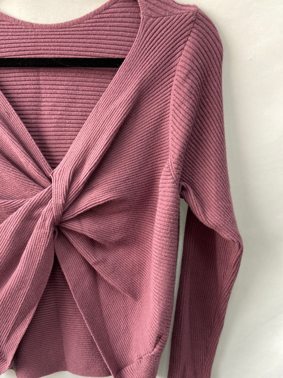 OTRAS.Jersey punto canalé morado T.L