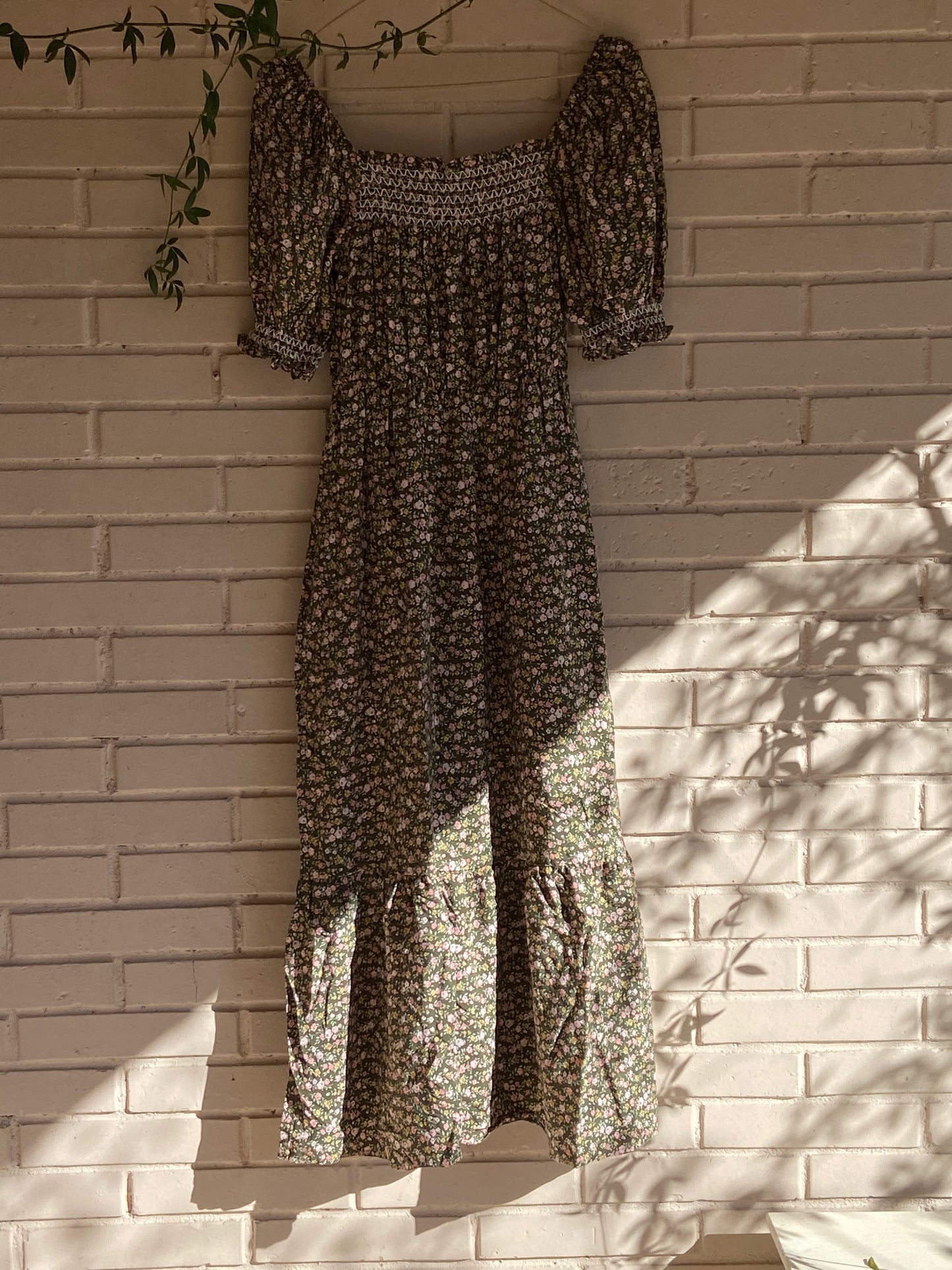 Vestido largo flores T.36