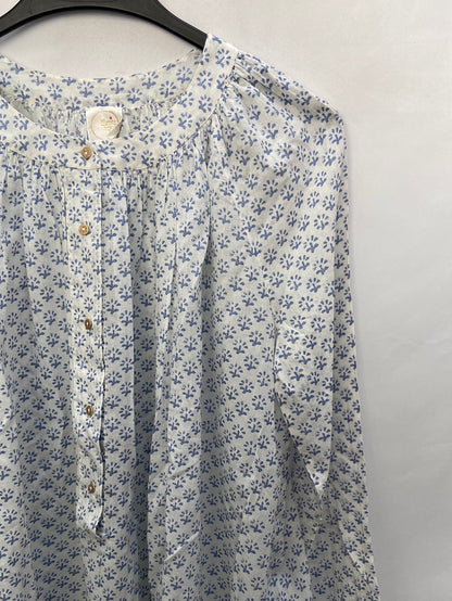 DES PETITES HAUTS.Blusa fluida plisada T.XS