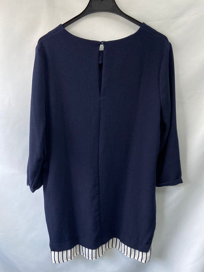 PRIMARK. Long blouse/dress in blue over textured size 44