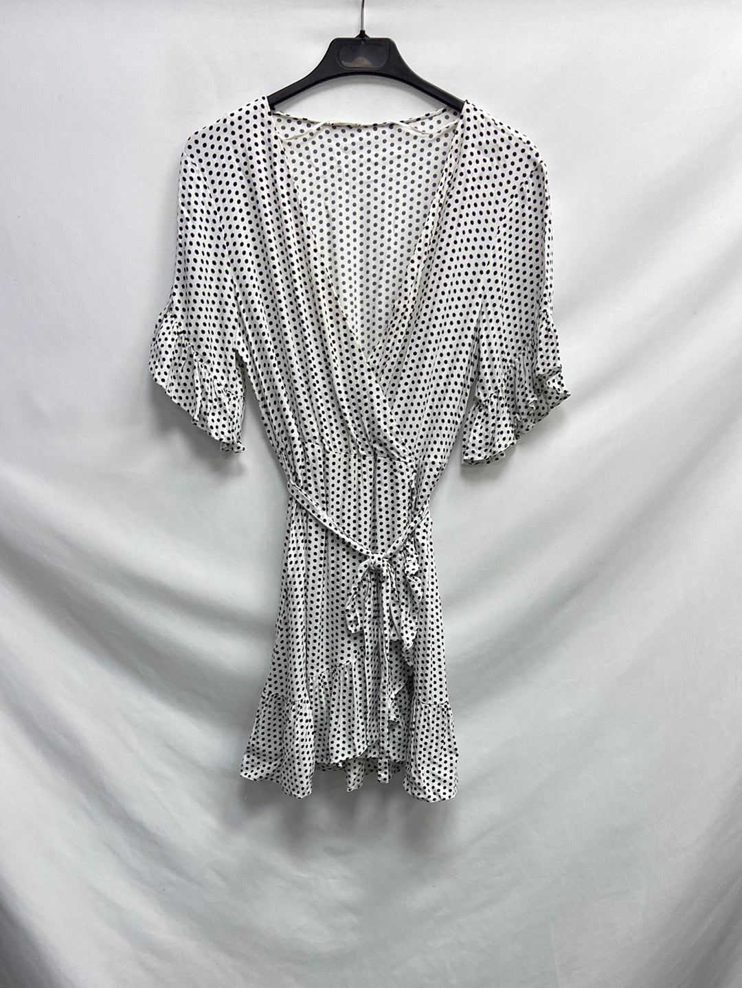 OYSHO. White polka dot Ts dress