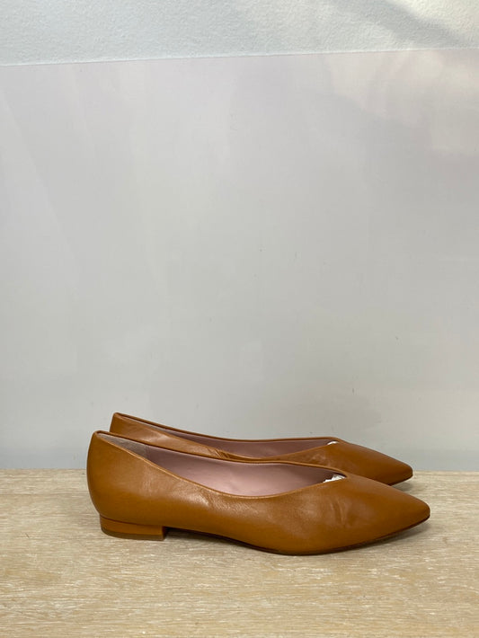 BOHEMIAN.Bailarinas camel piel T.38