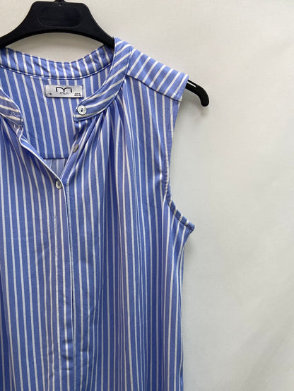 MLN.Blusa rayas azul y blanca T.S