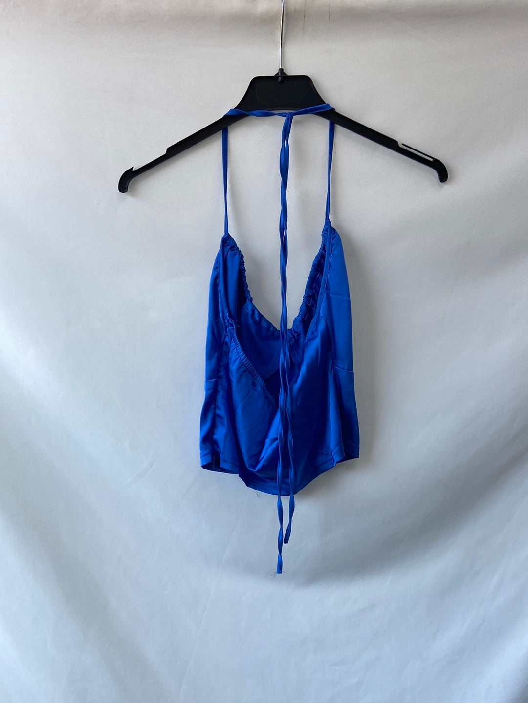 NANA.Top azul satinado T.38(36)