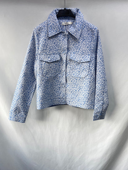MarketDAPHNEA.Fine blue floral jacket TM