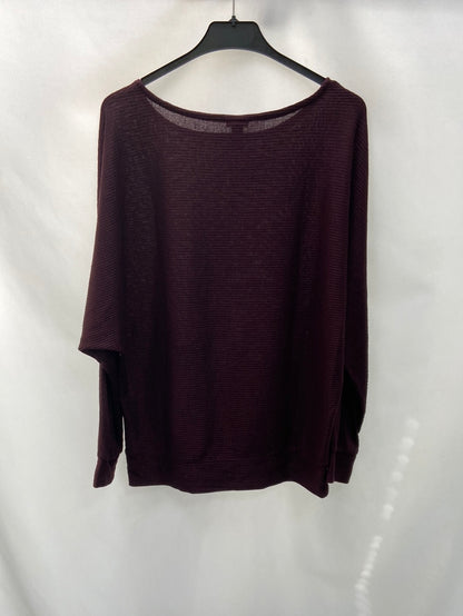 A NEW DAY. Burgundy knit jersey TM