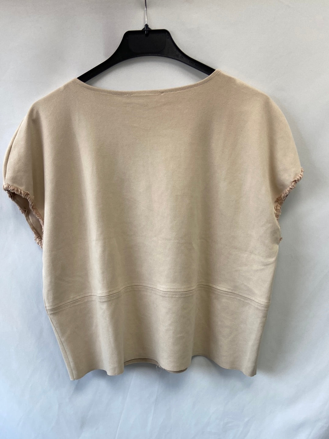 MANGO.Top beige antelina T.M