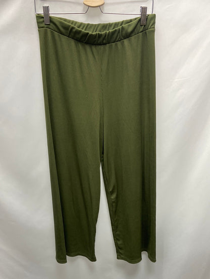 SPRINGFIELD.Green ribbed culottes TM