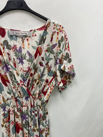 WOMEN'SECRET. White floral dress S.XS