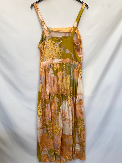 OYSHO.vestido midi estampado T.L