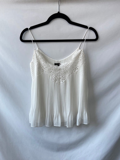 MASSIMO DUTTI.Top blanco tirantes T.34