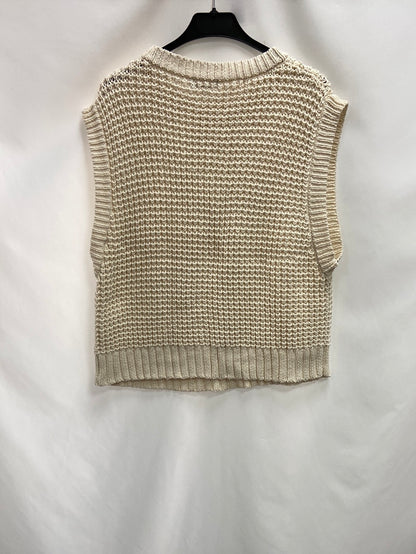 PARFOIS.TU beige knitted vest (S)