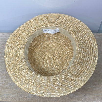 ZARA. Canotier rafia TU