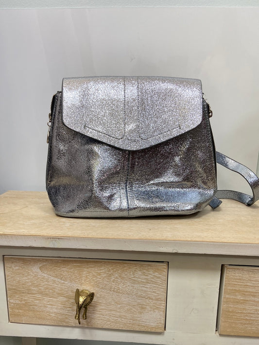ZARA. Silver backpack