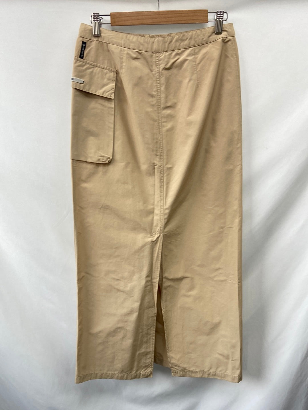 ARMANI JEANS. Falda larga beige T.42(38)