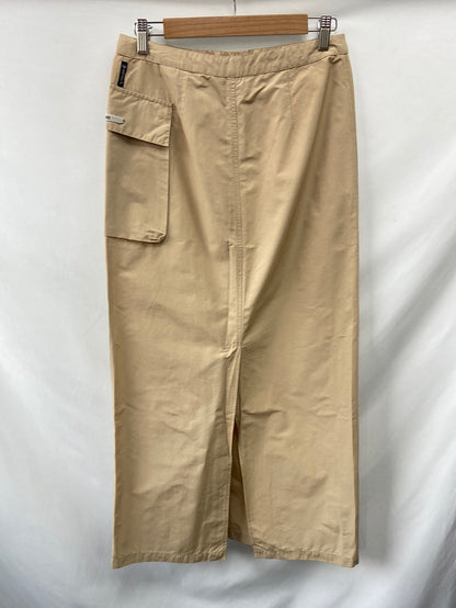 ARMANI JEANS. Falda larga beige T.42(38)