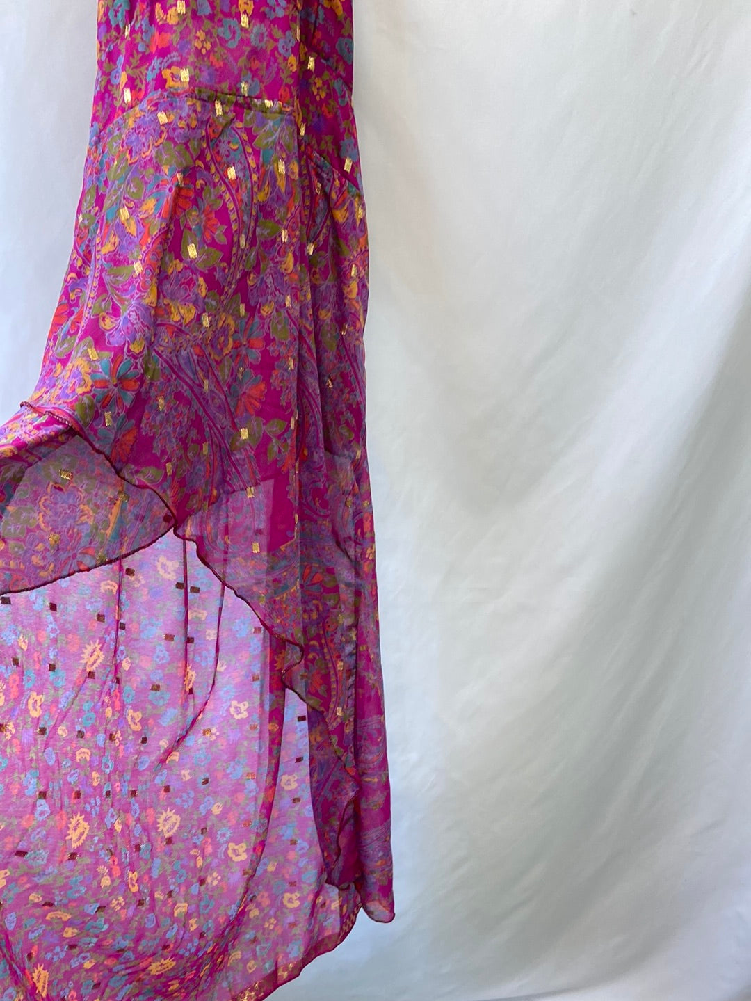 OTRAS.Top/vestido seda largo asimétrico TU(s/M)