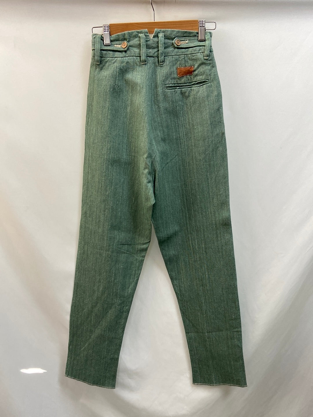 HECONCRETE. Heathered green slouchy pants T.xs