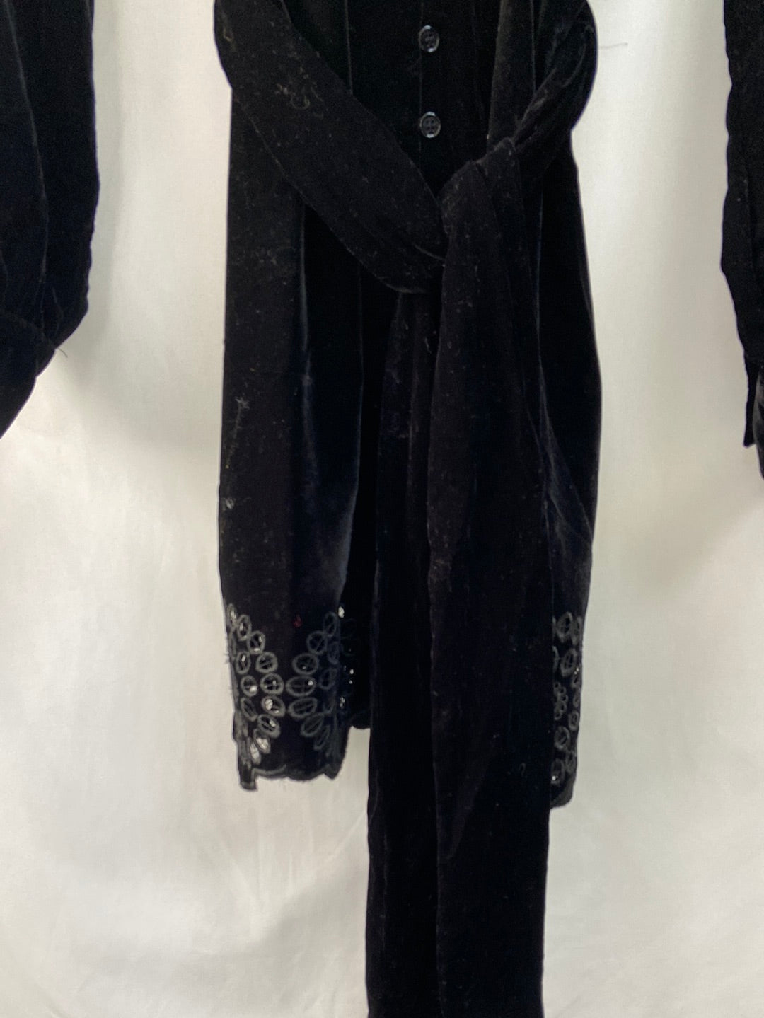 ZARA.Vestido corto terciopelo T.S