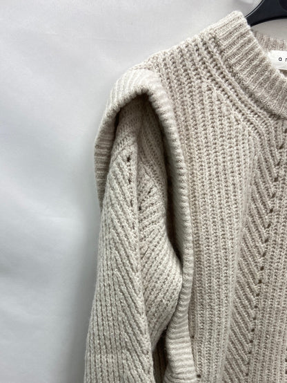 AMEÉ.Jersey beige grisáceo T.s